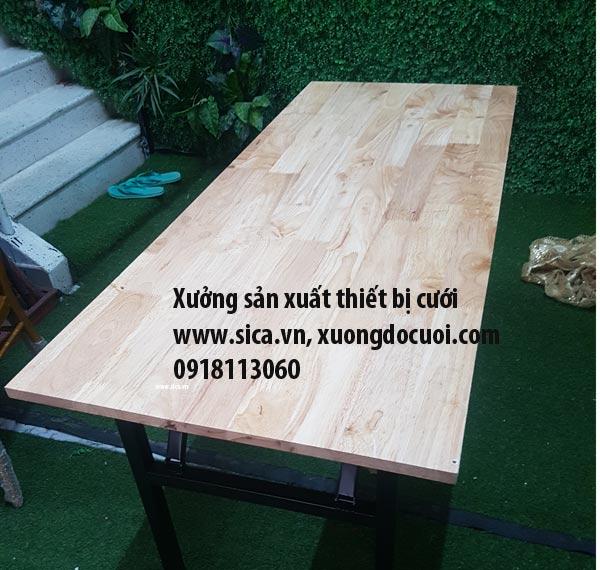 Mua bán trang trí bàn thờ cưới chân gấp cao 0.9m