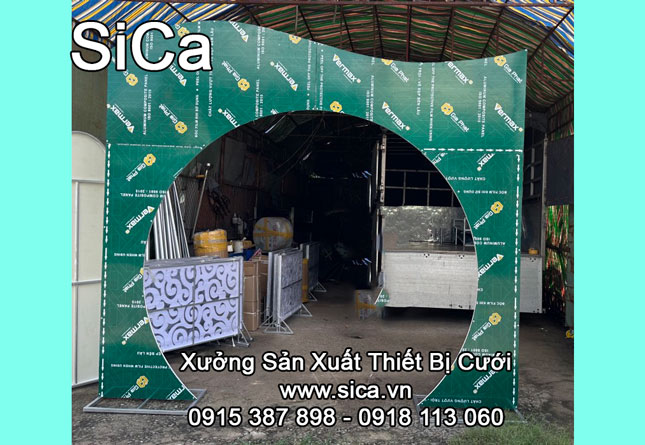 Bán khung cổng cưới Fomex, cổng alu