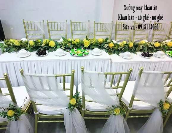 Cho thuê nơ ghế tiffany đám cưới