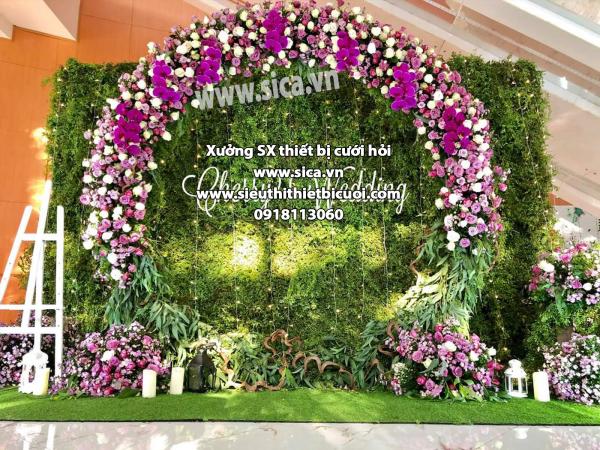Backdground chụp hình cưới mới sang trọng