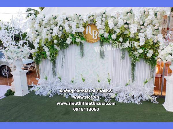 Backdground chụp hình cưới nhà hàng mới nhất
