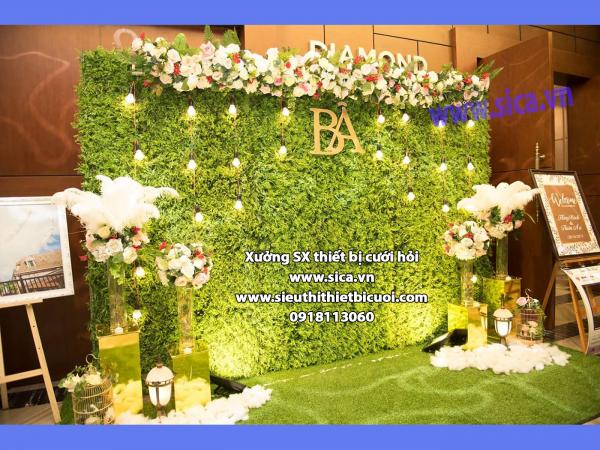 Backdrop cưới nhà hàng mới
