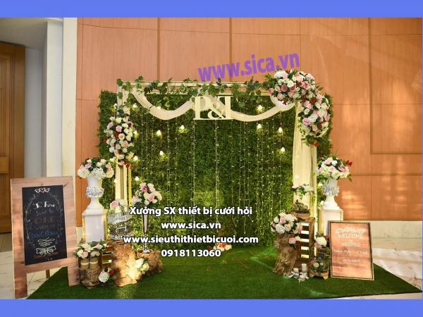 Backdrop đám cưới cho nhà hàng
