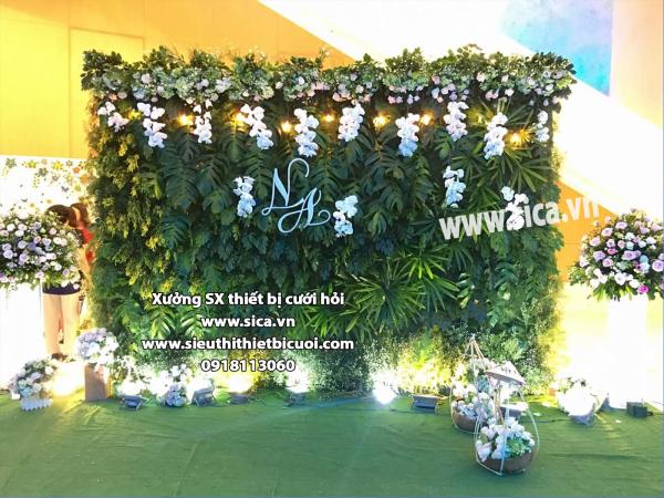Backdground chụp hình cưới nhà hàng đẹp