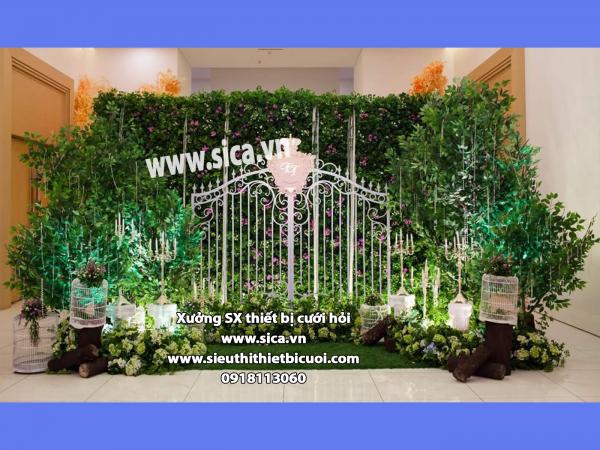 Backdground chụp hình cưới nhà hàng sang trọng