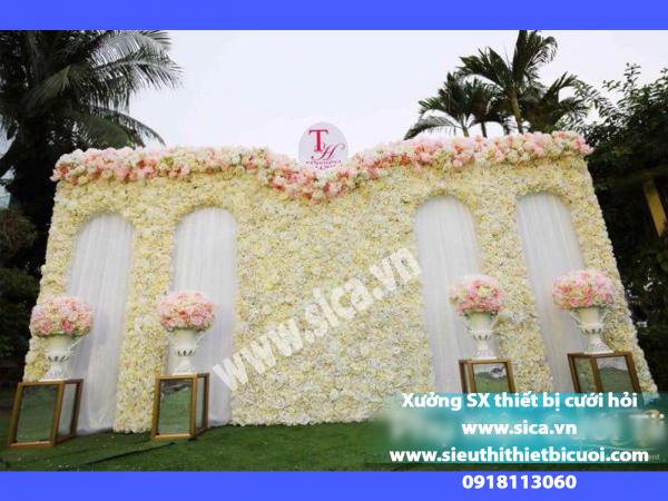 Sản xuất mua bán phông trang trí cưới đẹp