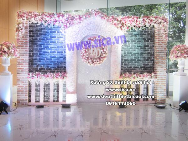 Backdrop đám cưới nhà hàng