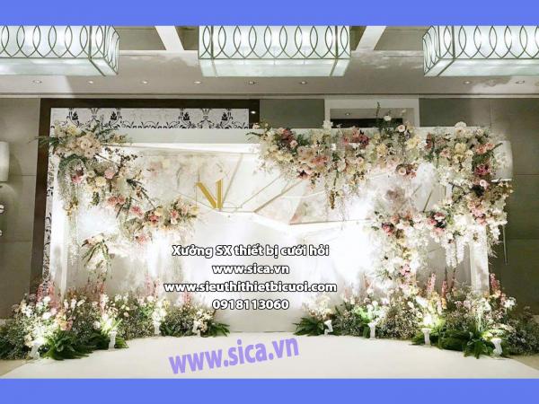 Sản xuất thiết kế phông chụp hình cho đám cưới