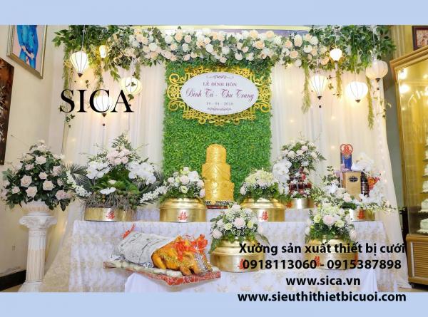 Bán backrop trang trí bàn thờ gia tiên giá rẻ