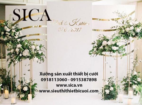 Làm backdrop đám cưới giá rẻ