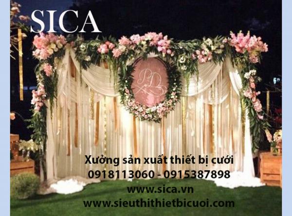 Trang trí đám cưới bằng tấm phông đẹp nhất