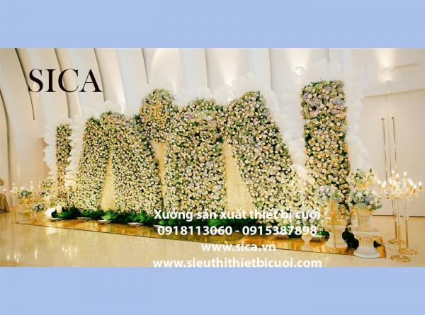 Bán tấm phông hoa giả đẹp