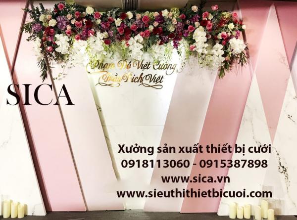 Background kết hoa trang trí chụp hình