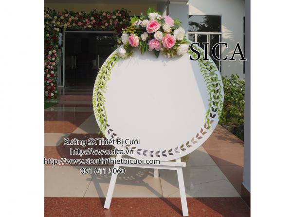 Bảng tên tròn có kết hoa