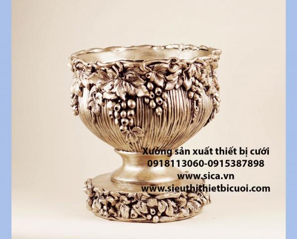 Mẫu bình hoa poly chất liệu composite