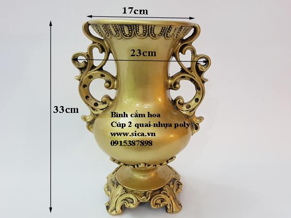 Bình cắm hoa poly cổ điển Cúp số 10