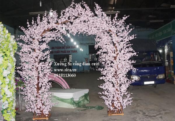 Cổng cưới hoa anh đào Nhật Bản