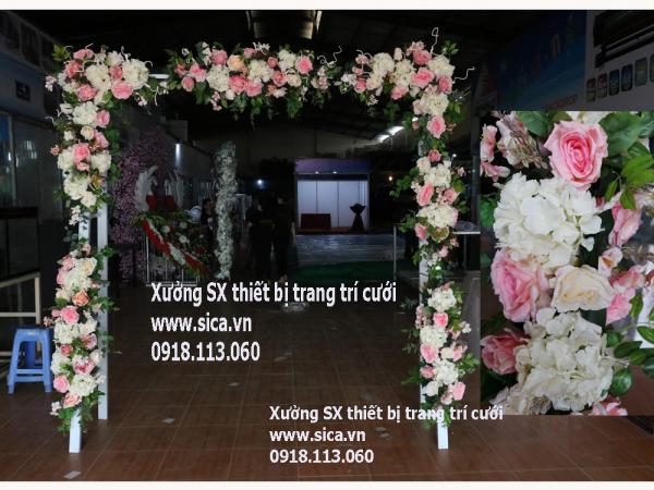 Cổng hoa cưới mẫu mới đẹp sang trọng