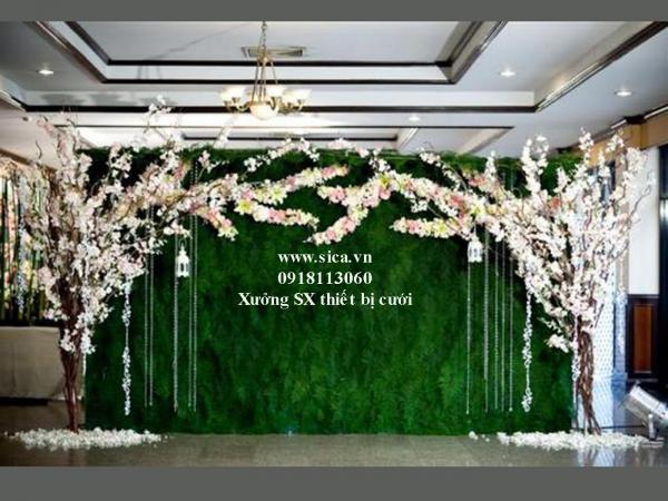 Giá bán backdrop cưới hỏi trang trí