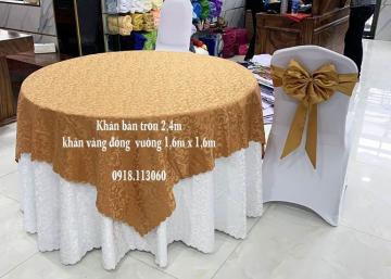 Xưởng thiết kế khăn trải bàn ăn tiệc kiểu mới nhất