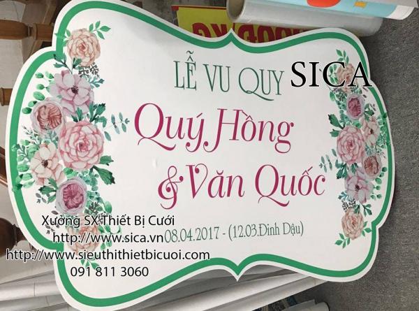bảng tên cô dâu chú rẻ cho lễ cưới